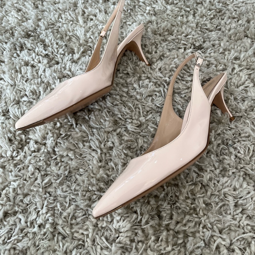 Gianvito Rossi Pointed Toe Patent Slingbacks - EU 40 - 9.5-10 U.S. - Picture 15 of 17